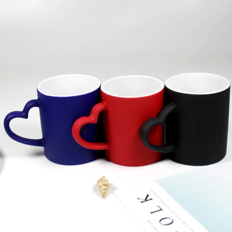 DIY Personalisierte Zaubertasse Wärmeempfindliche Keramikbecher Farbwechsel Kaffee Milch Tasse Geschenk Druck Bilder H1228309q