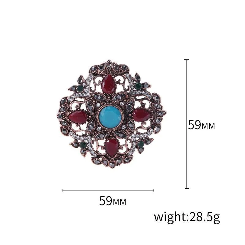 Pins, Brooches Border European And American Retro Skin Lining Brooch, Anti Light Button, Classic Clothing Accessories