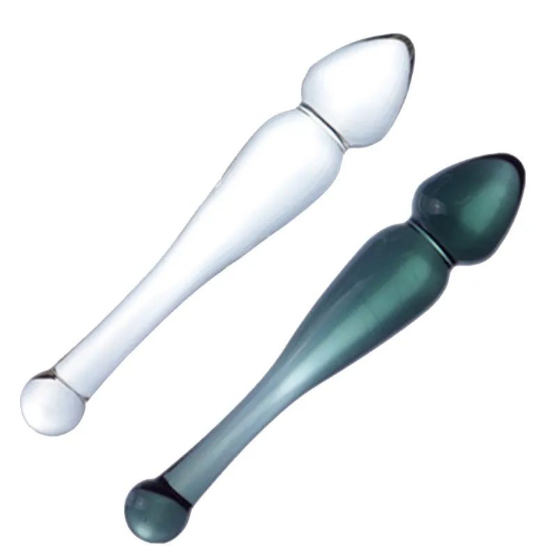 Massagem 2020 vidro vibrador falso pênis pau cristal anal grânulo butt plug próstata masturbar brinquedo sexual para adultos mulheres homens gay4206607