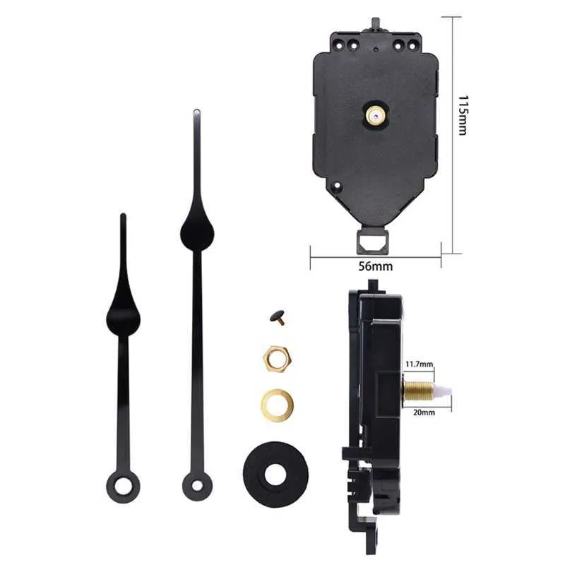 DIY kwarcowe wahadło Wyzwalające ciche mechanizm ruchu zegara z 16 pudełkiem muzycznym Zegar ściany gonzyny 2109306026781