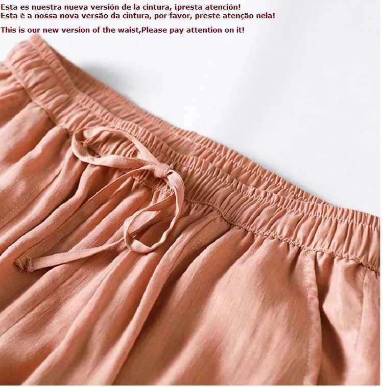 EST Pamuk Keten Pantolon Kadınlar Zarif Pantolon Lady Resmi Artı Boyutu S-5XL Ünlü Marka Tasarım 210925