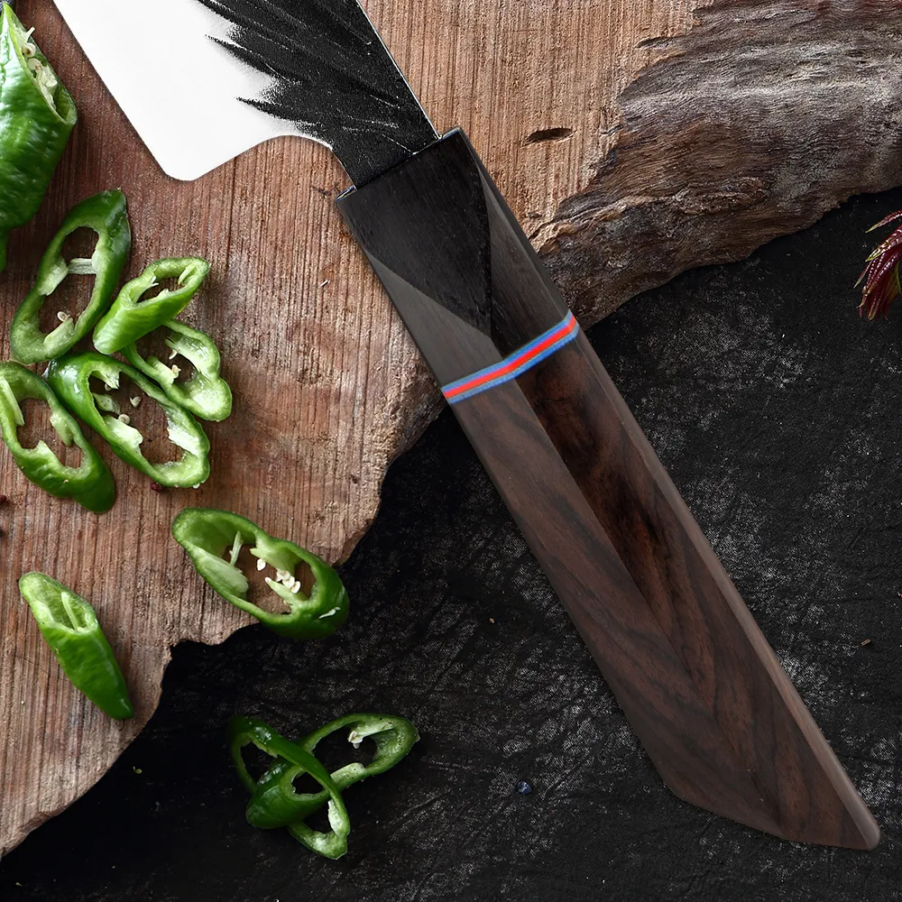 Xituo 8 uppsättningar Köksknivar Handgjorda smidd Japansk skarp Kockkniv 440c Steel Cleaver Kiritsuke Santoku Utility Paring Knife