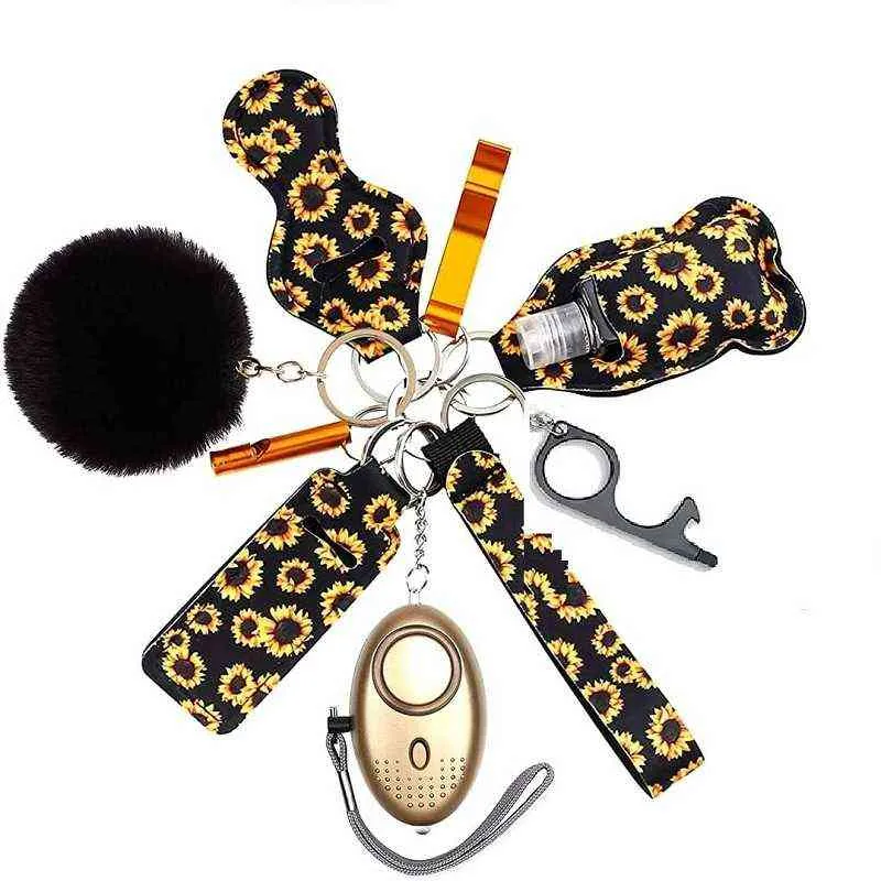 Safety Self Defense Keychain Set for Women Girl Personal Alarm Mini Product Multi Genshin Impact Accessories Emo Christmas Gift H1250F