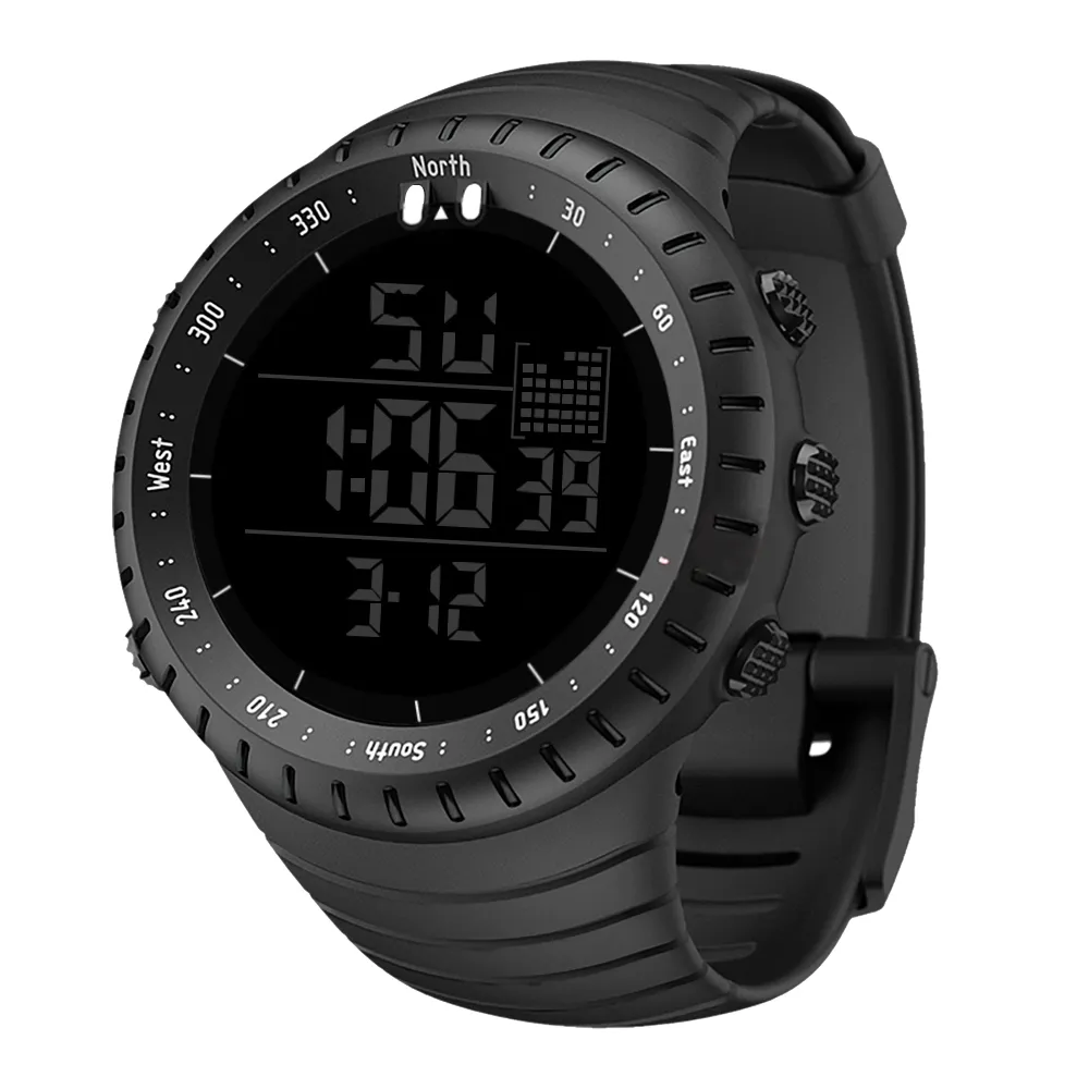 メンズウォッチ防水屋外スポーツ時計ファッションLEDデジタル電子腕時計284R