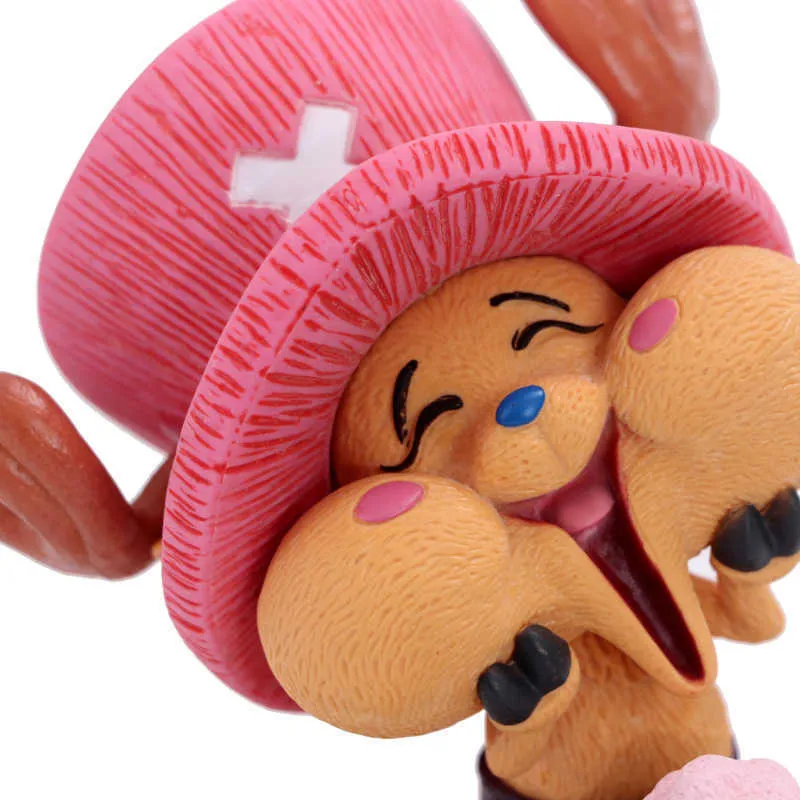 12 cm Kawaii Tony Chopper Jouets Pour Enfants Pvc Anime Figurines Drôle Gros Visage Collection Modèle Poupée Jouets Pour Enfants 039s Q073180861