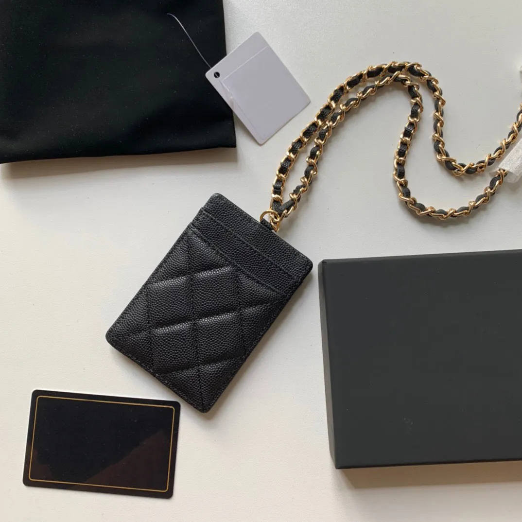 Portafoglio classico di marca di moda di lusso vintage da donna borsa in pelle marrone borsa a tracolla con catena di design con scatola intera A81110 10 5-291p