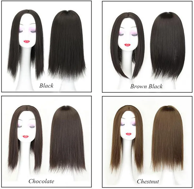 Kadın Sentetik Saç Parçaları Saç Uzatmasında 3 Klipler Lady için Uzun Düz Yüksek Sıcaklık Elyaf 2102175401459
