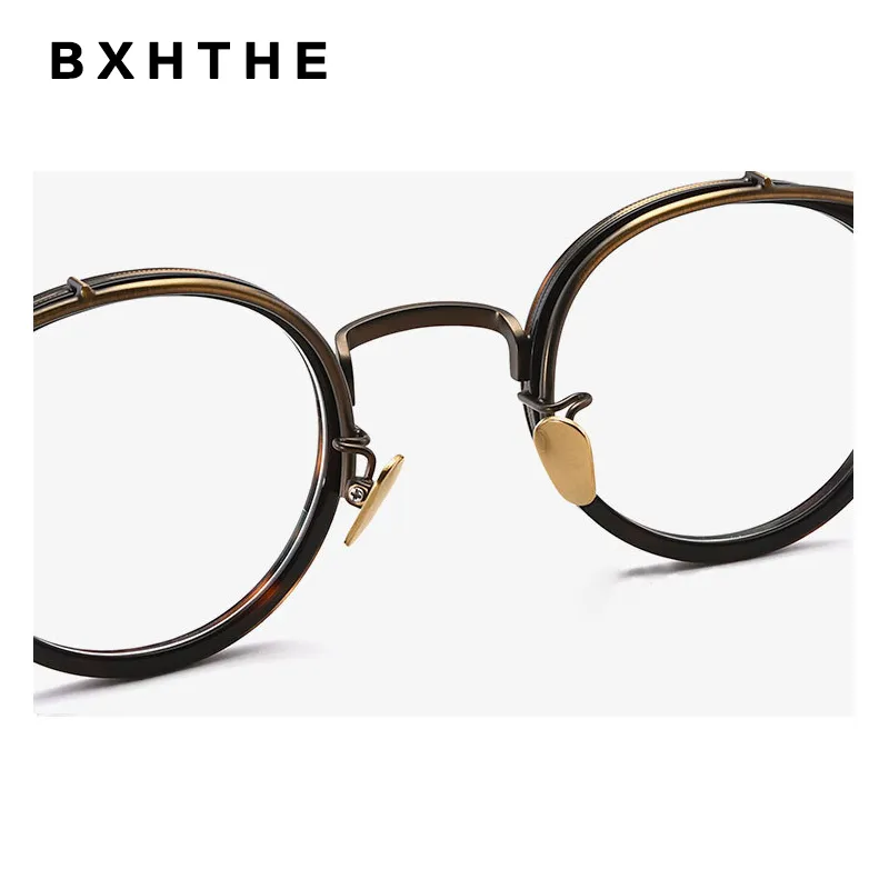 Vintage rond acétate lunettes cadre hommes femmes rétro myopie Prescription optique lunettes cadre japon marque de luxe lunettes 210323215E