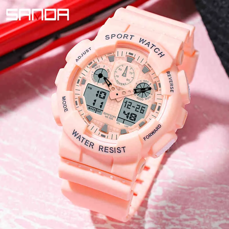 Sanda 2021 Digital Watch Men's Sport Watches for Men Aplofroping Clock Horloge Outdoor montre masculin Male Relogio Digital Masculino X05241864