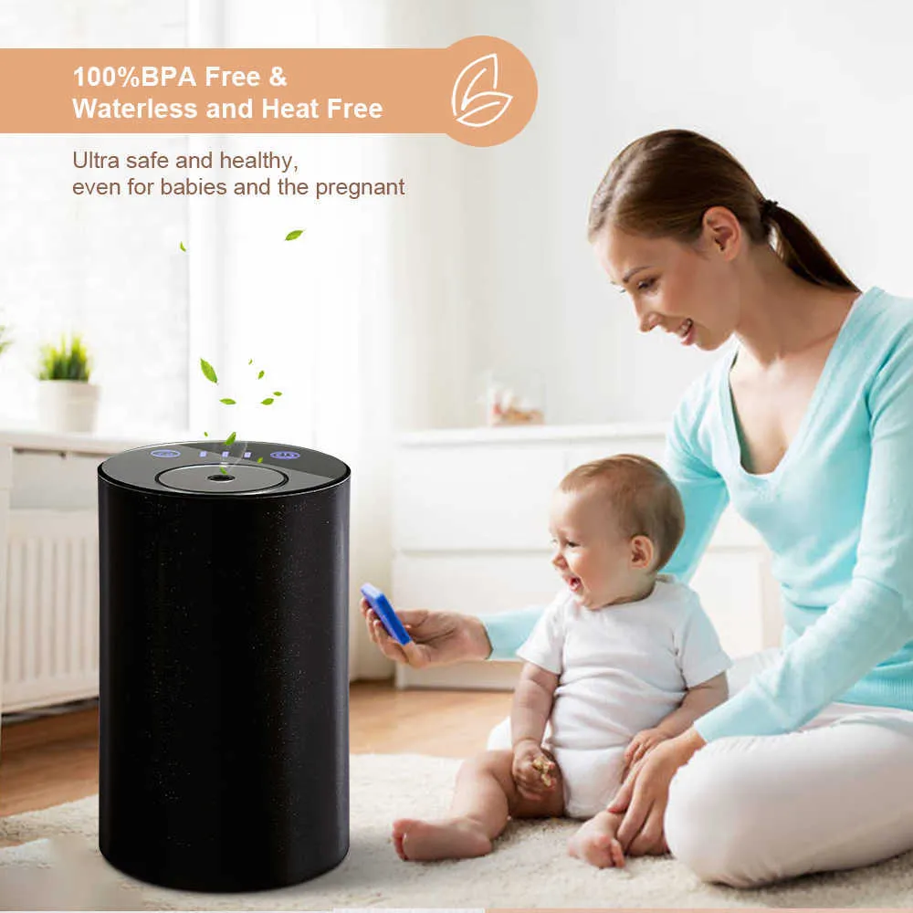 Difusor Essencial Difusor de Air Refrogerador de Ar Aroma Usb Usb Auto Aromaterapia Nebulizador Recarregável para Office Home Yoga 210724