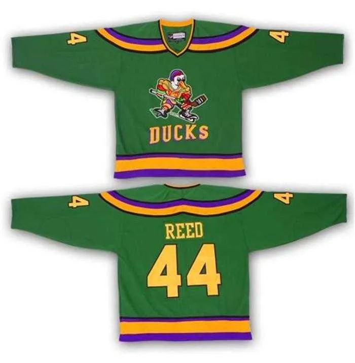 Hockey Jersey movie hockey suit game Vintage Jersey duckling 96 99 66 44 33 21 duck cartoon long sleeve cotton T-shirt Hockey Wears