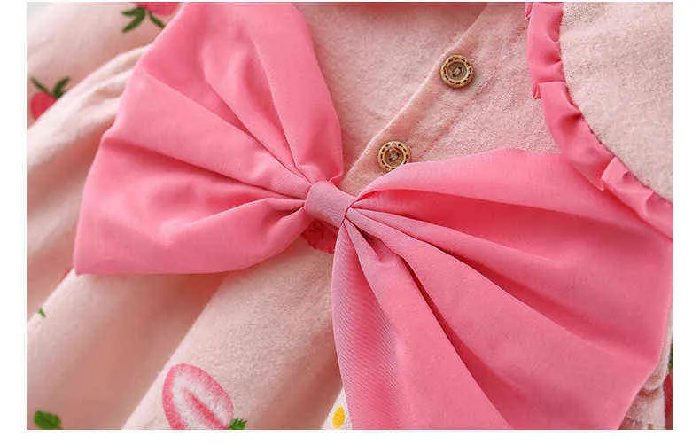 2021 outono meninas recém-nascido meninas bonitos curva vestido para bebê 1º aniversário princesa vestidos toddler menina roupas infantil roupas g1129