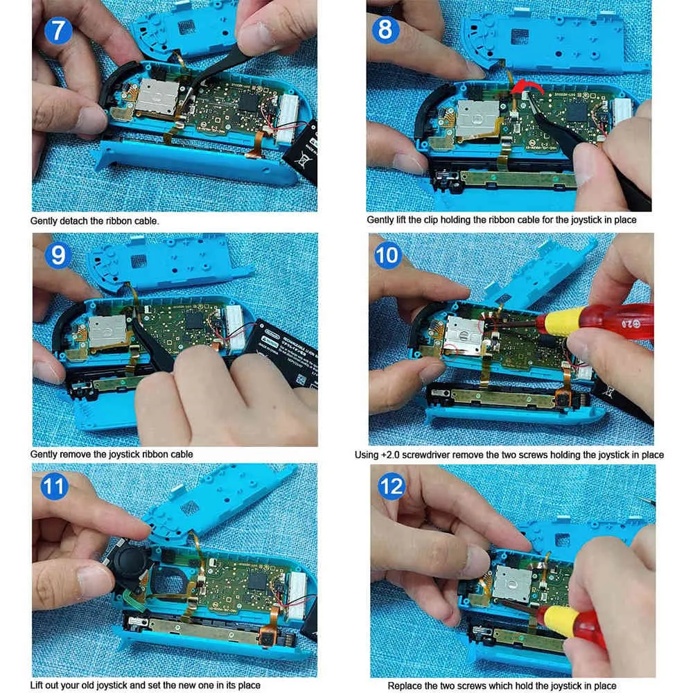 Veanic 4-Pack 3D Сменный джойстик Аналоговый джойстик Joy-Con Контроллер Nintendo Switch Игровые аксессуары