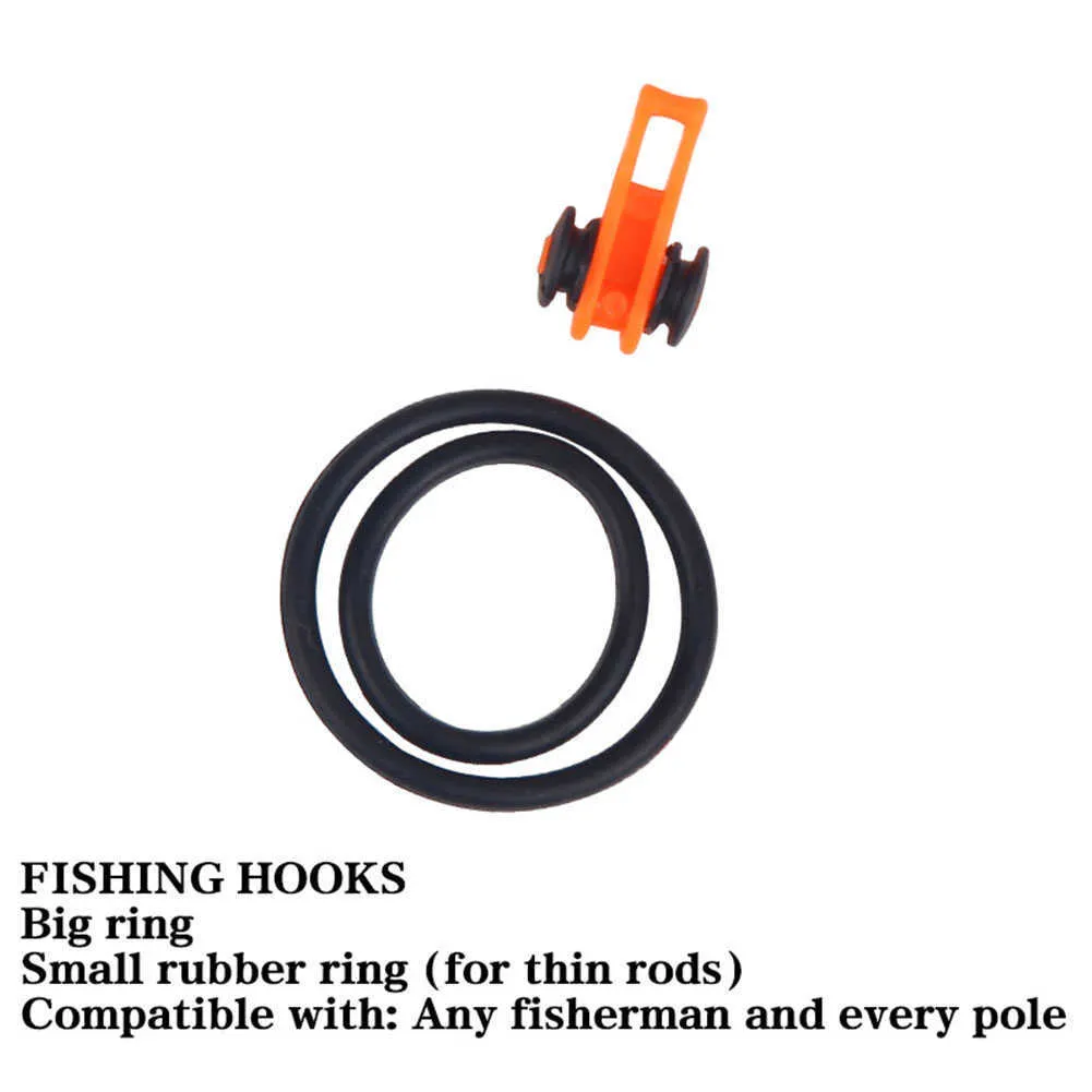10 stks / zak Plastic Vissen Haak Keeper Voor Hengel Pole Vissen Loktakken Aas Veiligheid Houder Chub Carp Easy-Fishing Tackle Hooks