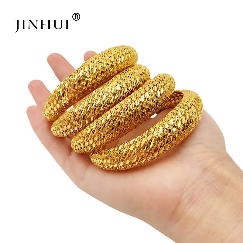 Fashion Lady Luxury Gold Color Jewelry Bangles Indian Ethiopian African for Women Dubai Bracelet Party Wedding Gifts Adjustable Q0720