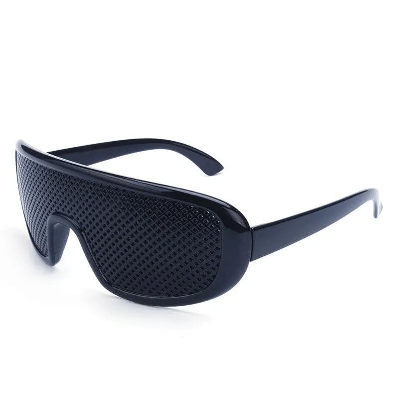 Óculos de orifício preto anti -fadiga hallow Óculos de sol Pequeno orifício miopia óculos de alta qualidade Drop plástico 271z
