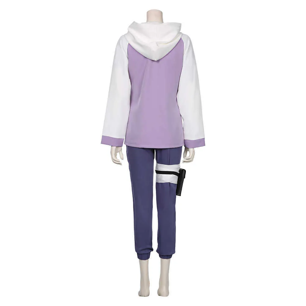 Hyuga Hinata Cosplay disfraz conjunto completo Halloween carnaval Y0913