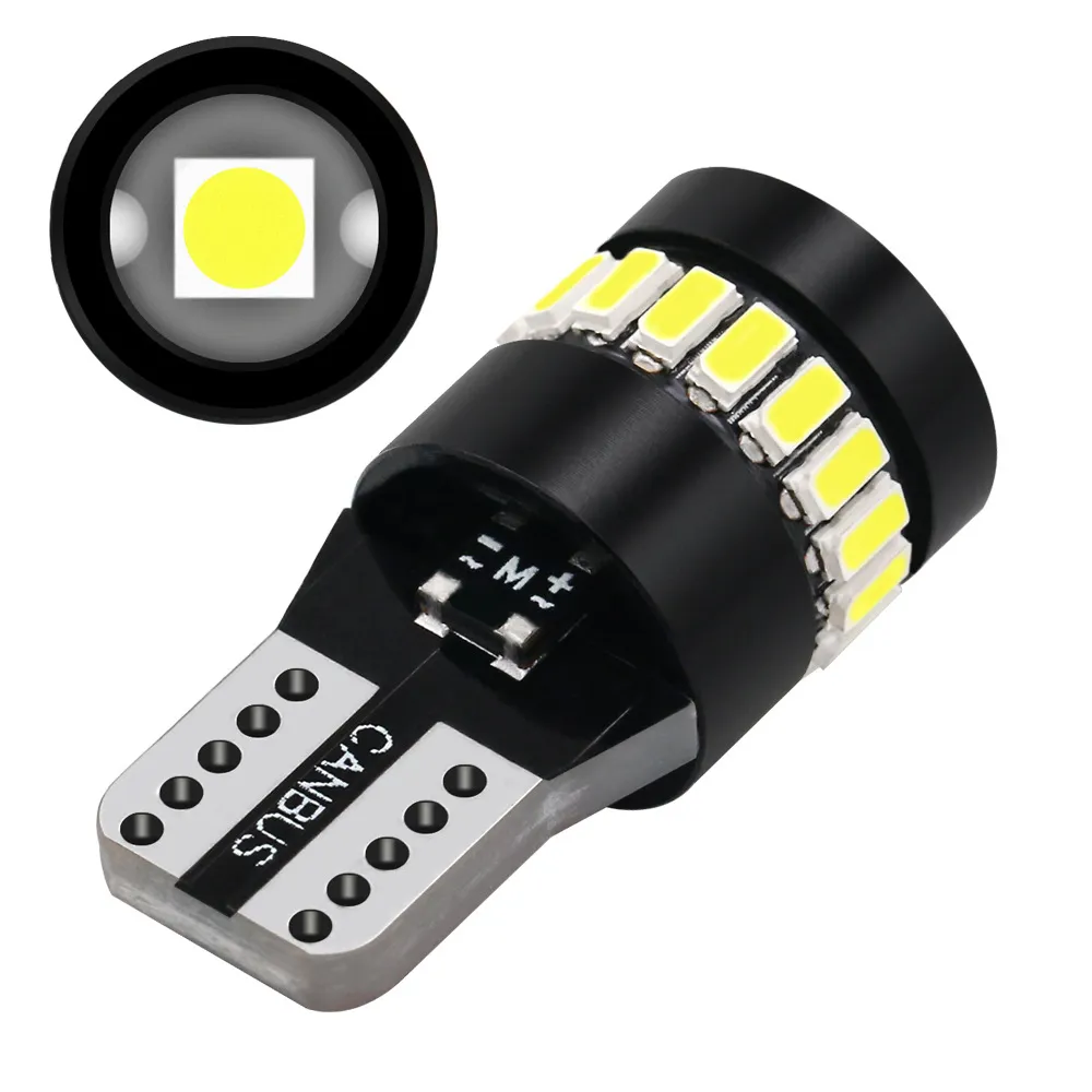 Luce bianca Auto Wedge Parcheggio Lampadine T10 18SMD 3014 1SMD 3030 Indicatore luminoso LED Car Interior Reading Dome Light