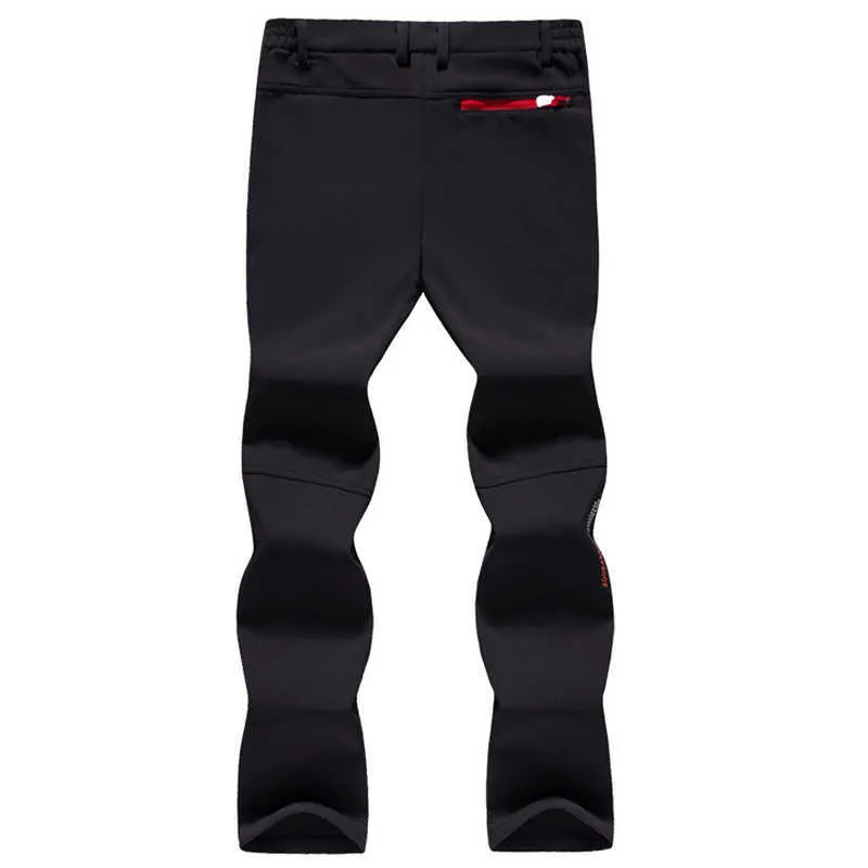 Pantalons de randonnée d'été Hommes Stretch Softshell Pantalon de pêche en polaire Sports de plein air Tactique imperméable Pantalon de randonnée en montagne Hommes 210616