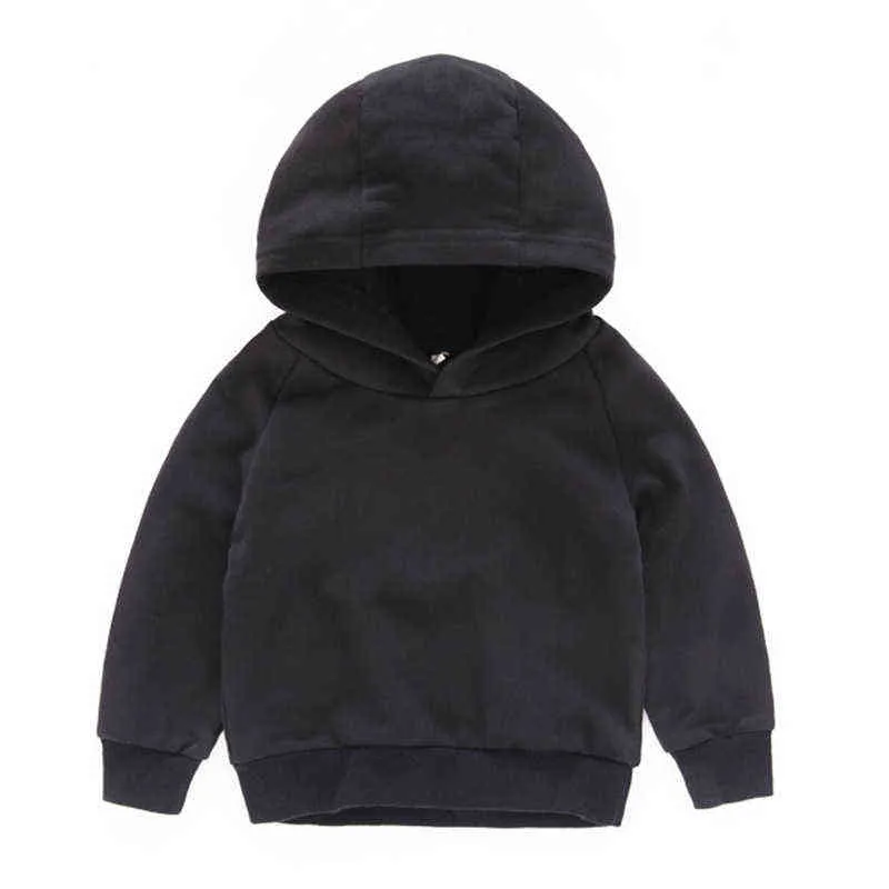 Crianças meninas meninos Hoodies Outerwear Branco Vermelho Vermelho Amarelo Cinzento Cinzento Com Capuz Roupas para 3 4 6 8 10 Anos 211029