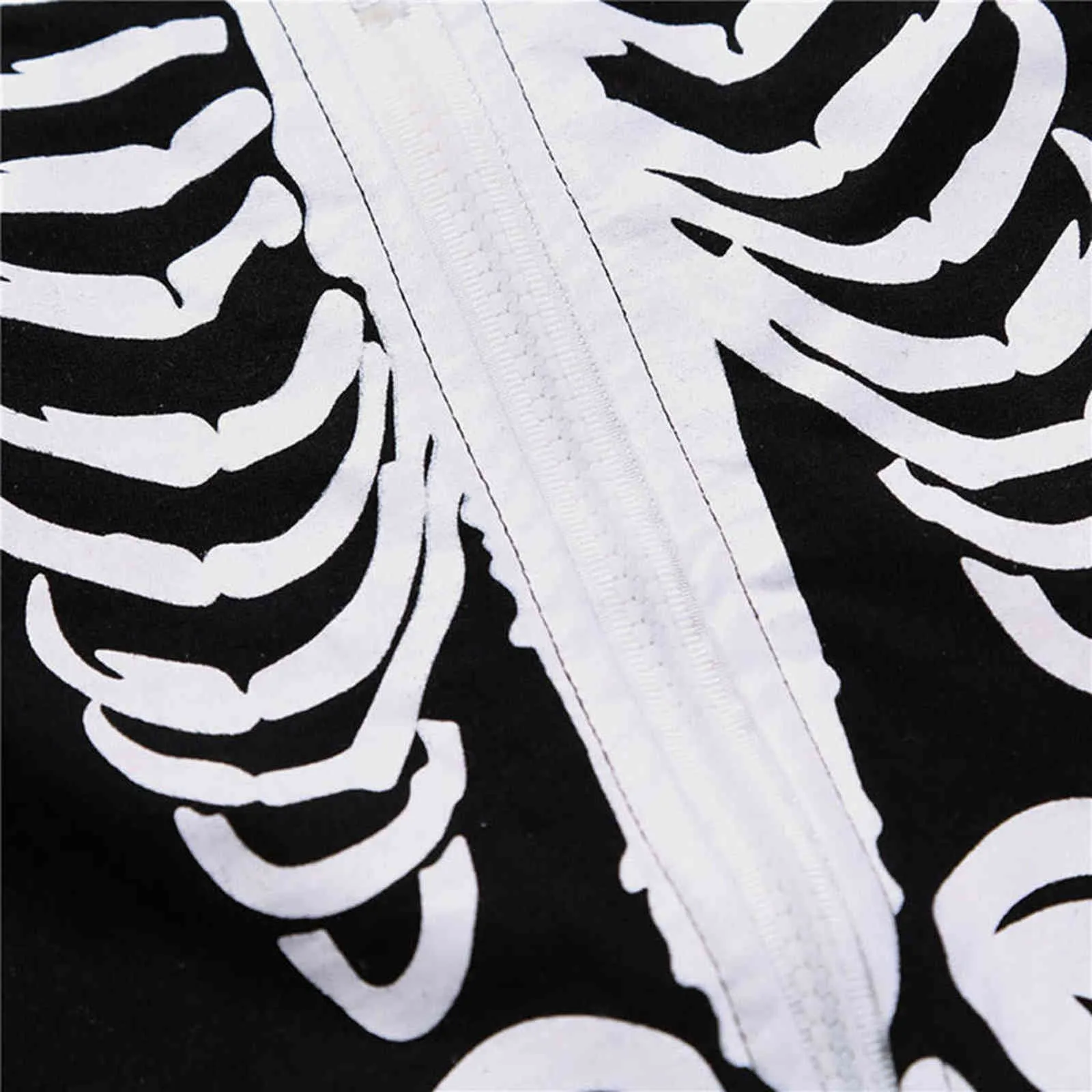 Halloween Costume born Baby Boy Girl Skeleton Rompers Long Sleeve Jumpsuit Clothes Cosplay Infant 211101