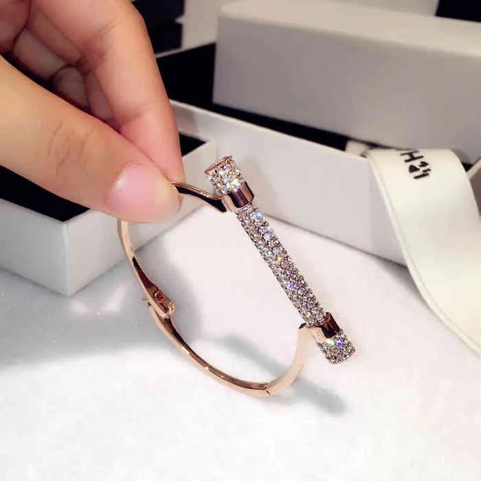 Beroemde Luxe Full Crystal Armbanden Strass Armbanden Arm Manchet sieraden
