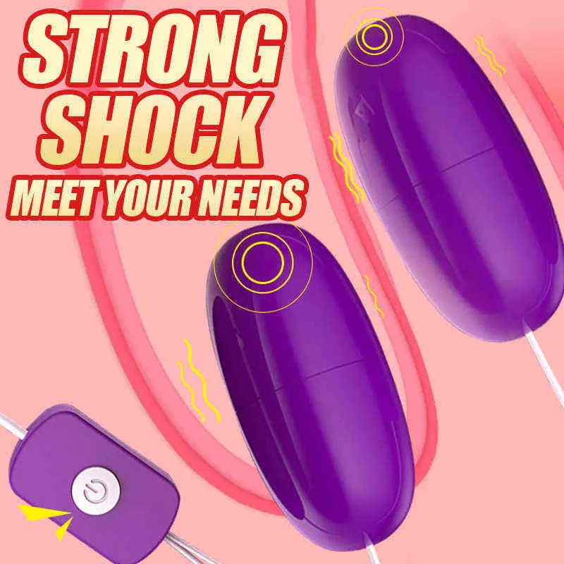 Nxy Sex Eggs Afstandsbediening Doppelte vibrierende Ei Tong Likken Vibrator Toys für Frauen Vaginale Ballen Kegel Exerciser Clitoris Stimulator 1110