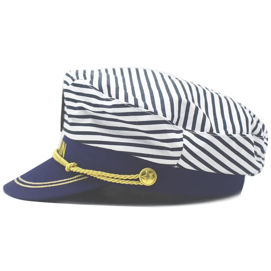 Капитан шляпа костюм ВМС морской пехотинец Адмирал Венезя Яхта Бейсболка для партийных аксессуаров моряк на лодках каналось, регулируется 2410924
