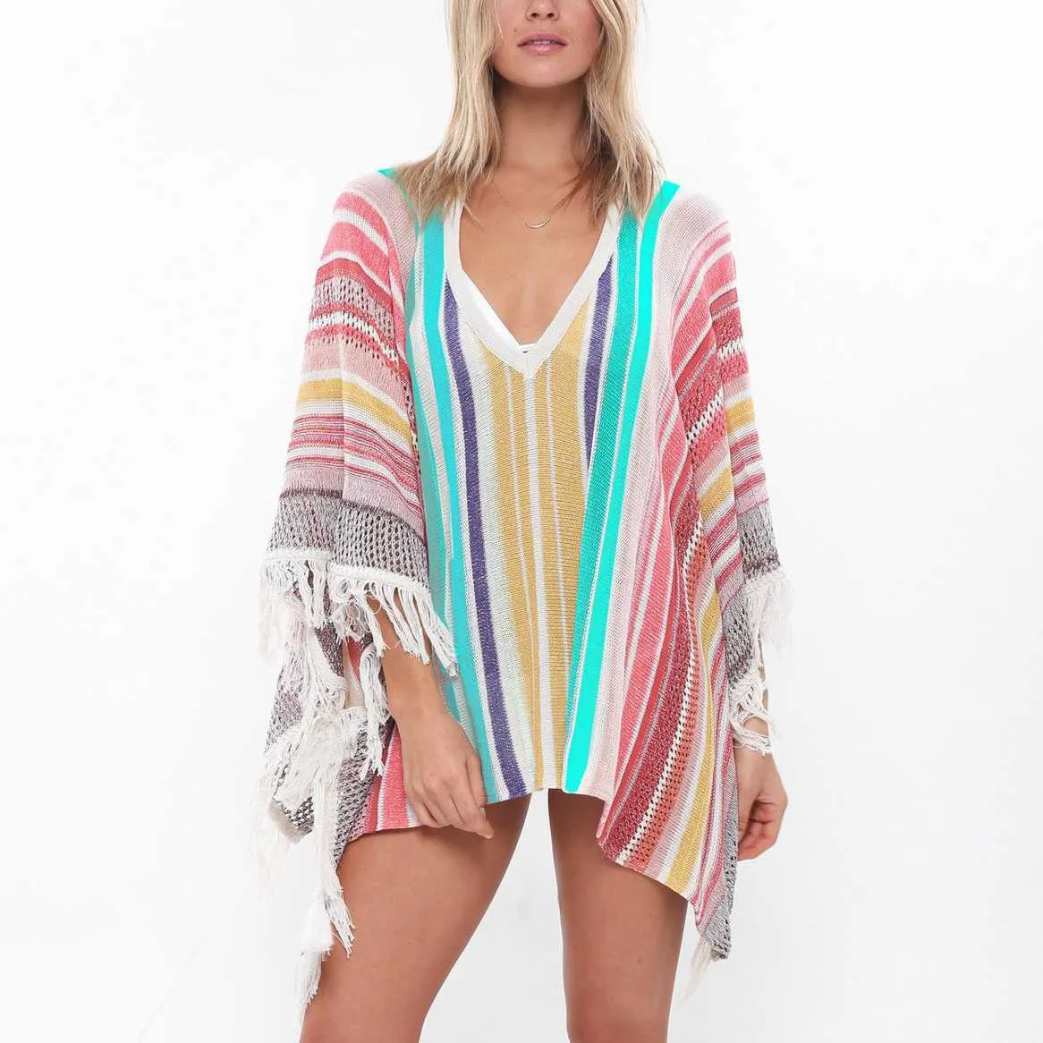 Пляж CAFTAN Купальник Крышка вверх Шифон Цветочный купальный костюм Dres Sexy Tunic Beachwear Сетка Лето Бикини Обложка UPS 210629