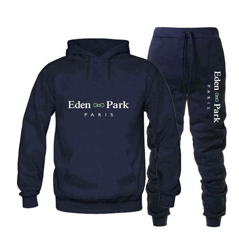 2021 Mode Man SetStoruits Män Höst Vinter Varumärke Hoodies And Pants Långärmad Jogging Suits Streetwear Athletic Sets G1217