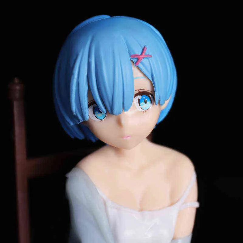 20cm Relax Rem Pajamas Figure Re ZERO Starting Life in Another World Rem Anime Figure Rem Ppajamas Chair Action Figure Toys H11087072217
