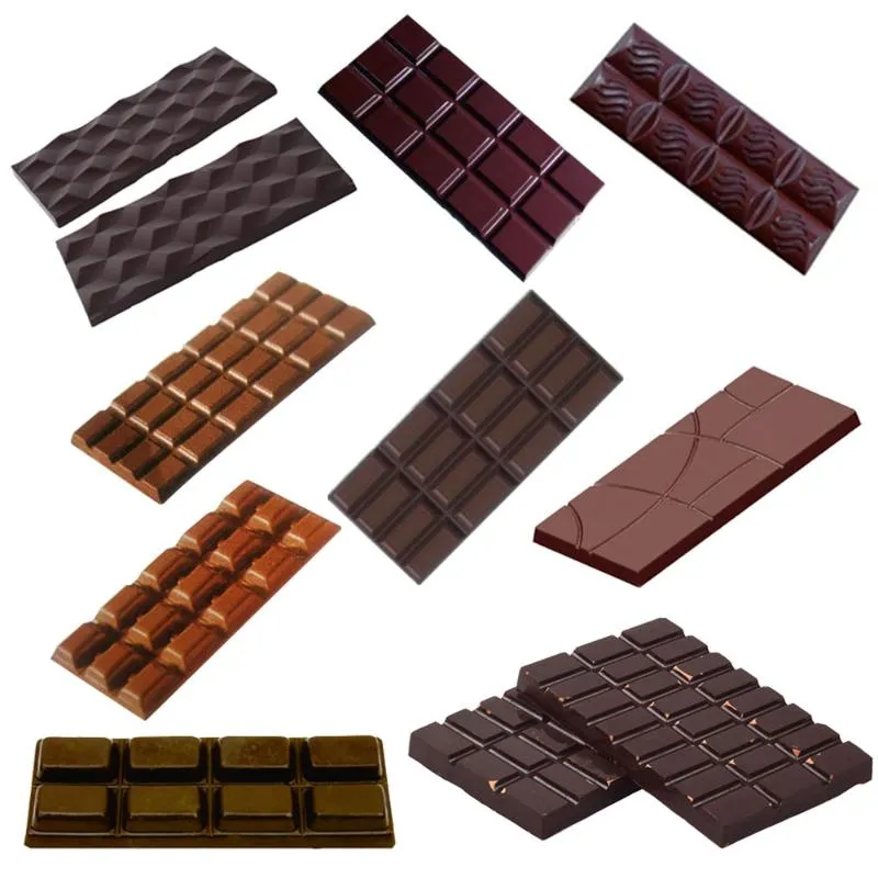 Moule à barre de chocolat en polycarbonate, outils de pâtisserie, confiserie pour décoration de gâteaux, 302A