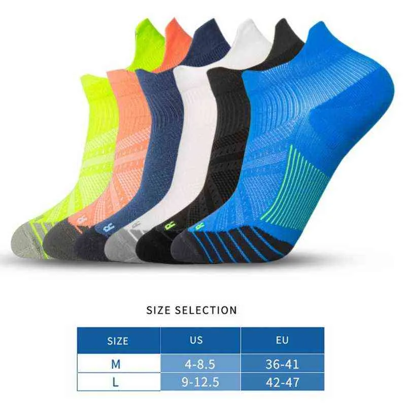 Balight 5 Çift Erkek Pamuk Ayak Bileği Çorapları Nefes Alabilir Yastık Aktif Eğitmen Spor Profesyonel Açık Mekan Çorap Y12223317