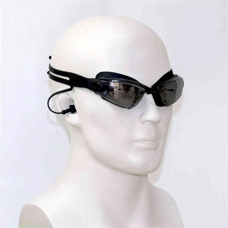 Superzyy Black Plated Nadar Goggles Earneca Profissional Adulto Silicone Cap copos Anti Fog Men Mulheres Eyewear Y220428