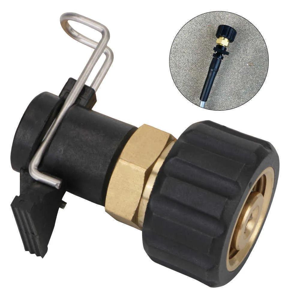 Conector conversor m22 adaptador de tubo rápido de alta pressão, conector de mangueira de saída de arruela de pressão para karcher série k mangueira309s