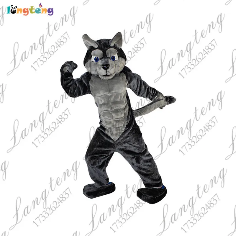 Maskottchenkostüme Wolf Maskottchen Fursuit Kostüme Wolf Maskottchen Fursuit Kostüme Anzüge Partyspiel Fursuit Schauspielkostüm Erwachsene