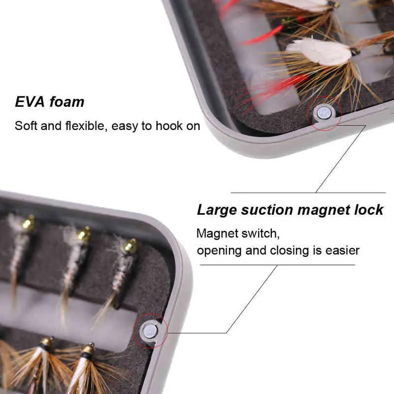 ICERIO BOX TORT FLISH FIRISHING FLIES TROTERSTRED FLIES KIT