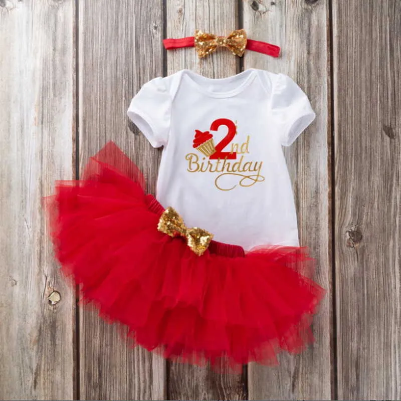 Zomer baby meisjes 2-pcs sets brief korte mouwen bodysuit + effen kleur tutu rok outfits pak kinderkleding E040 210610