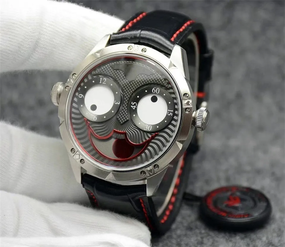 Joker relógio masculino de alta qualidade criativo joker dial para à prova d' água dc palhaço relógio de quartzo relojes para hombres258c
