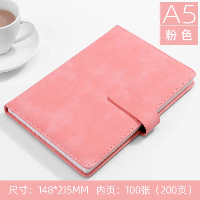 A5 Notebook Zagęszczona niestandardowa Drukowana praca Notatnik Super Grube Business Office Papetery Leather Diary Cuaderno Libretas 210611