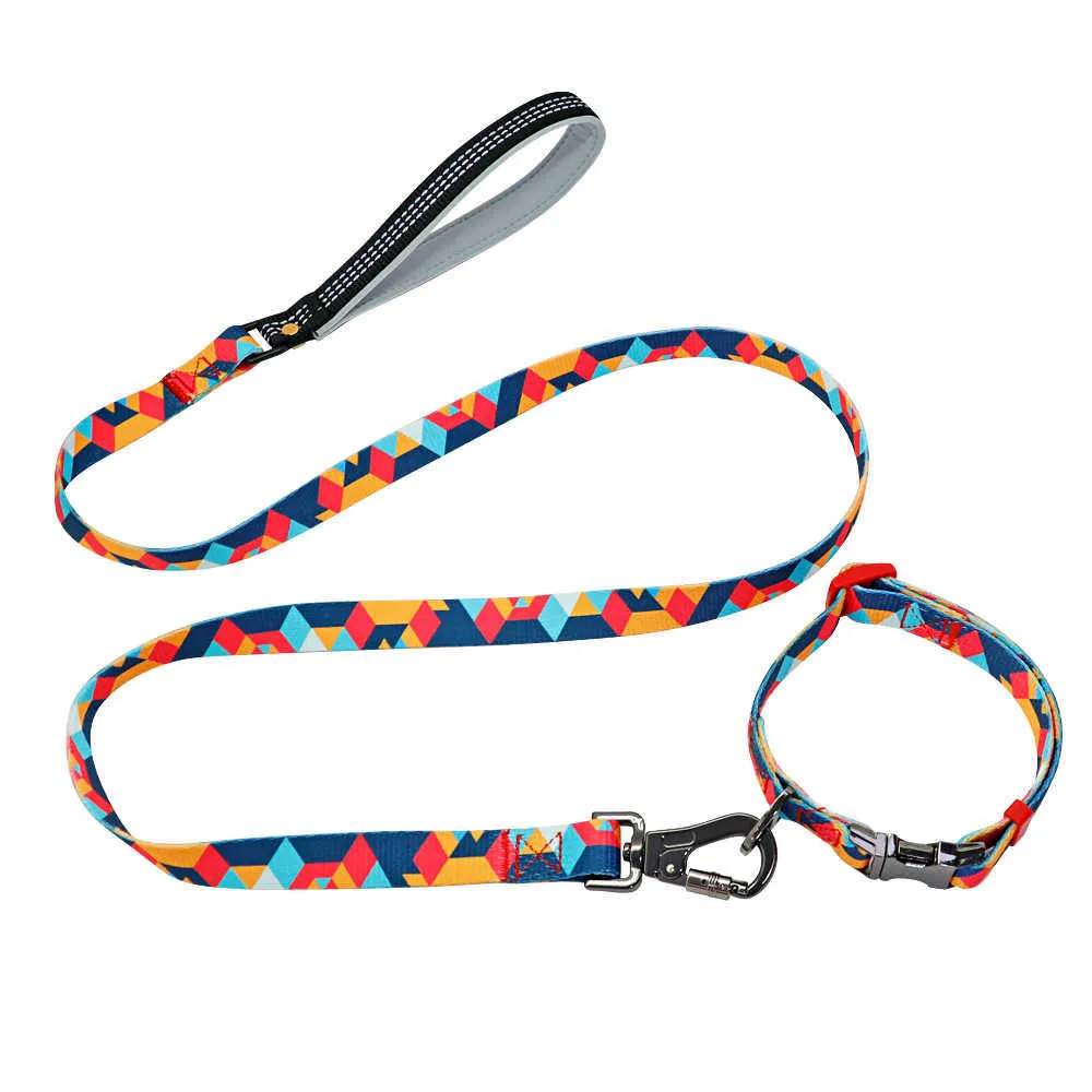 Ensemble de laisse de collier de chien personnalisé personnalisé imprimé plaque signalétique ID s plomb en nylon pour étiquette gravée pour animaux de compagnie Pitbull 211022