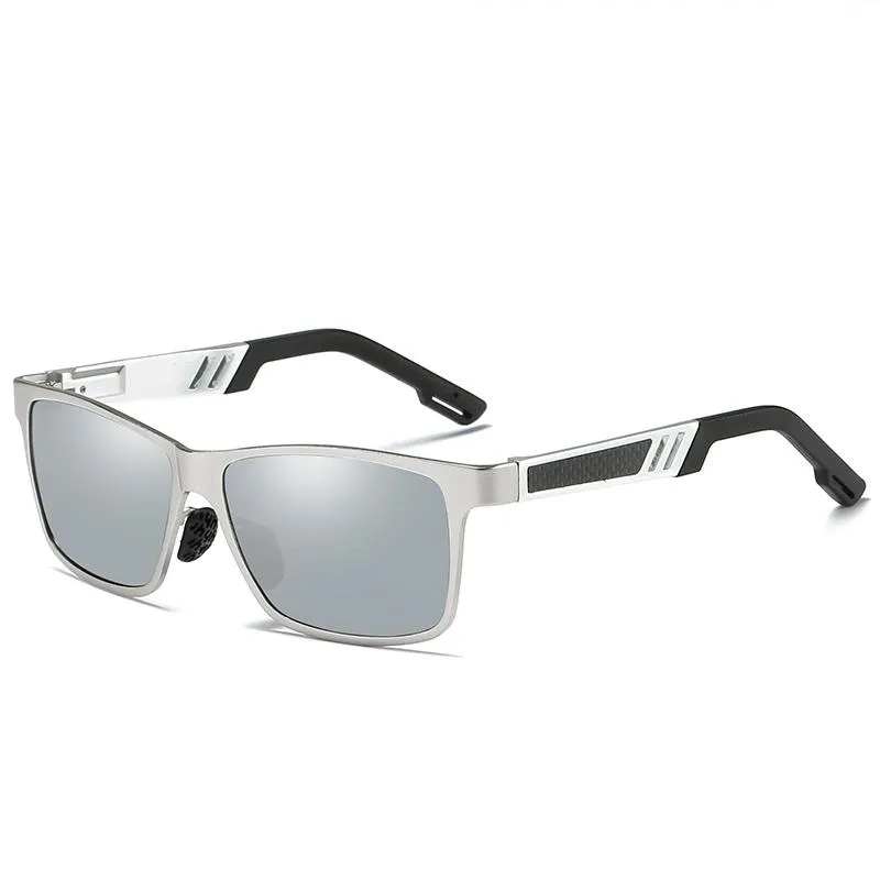 Occhiali da sole maschile polarizzati vetrali pilota classici vetrali antiriflesso di guida occhiali magnesio telaio223w
