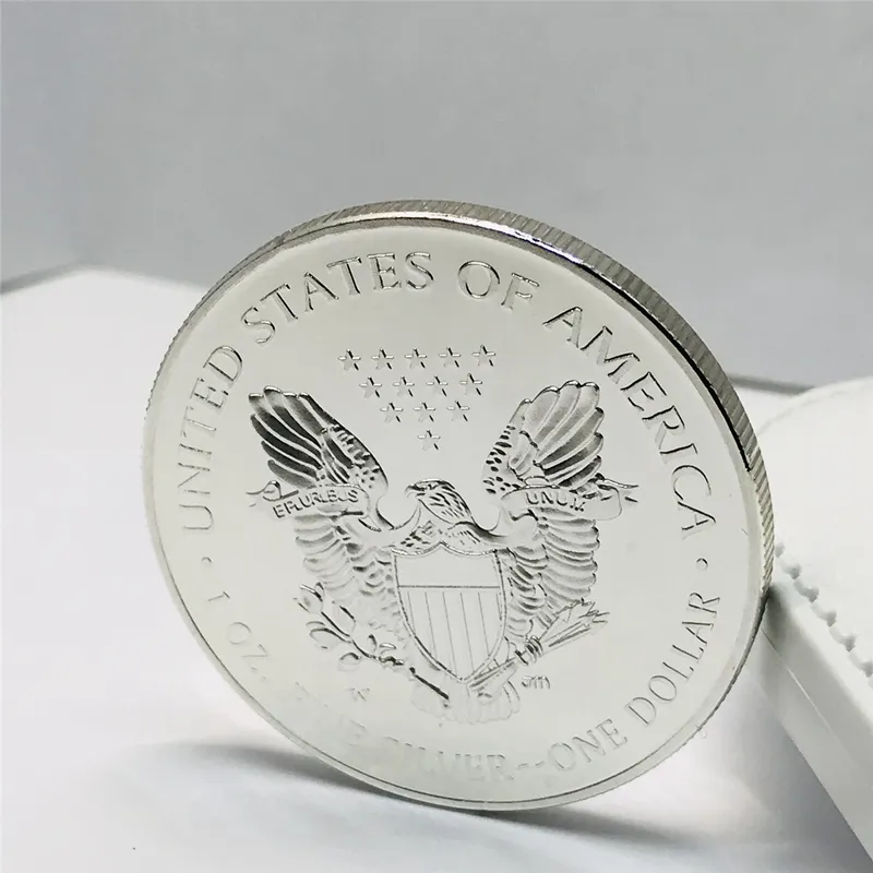 10 st icke Magneitc 2022 American Eagle Metal Craft Dom Silver Plated 1 oz Collectible Home Decoration Art Commorative Coin3828598