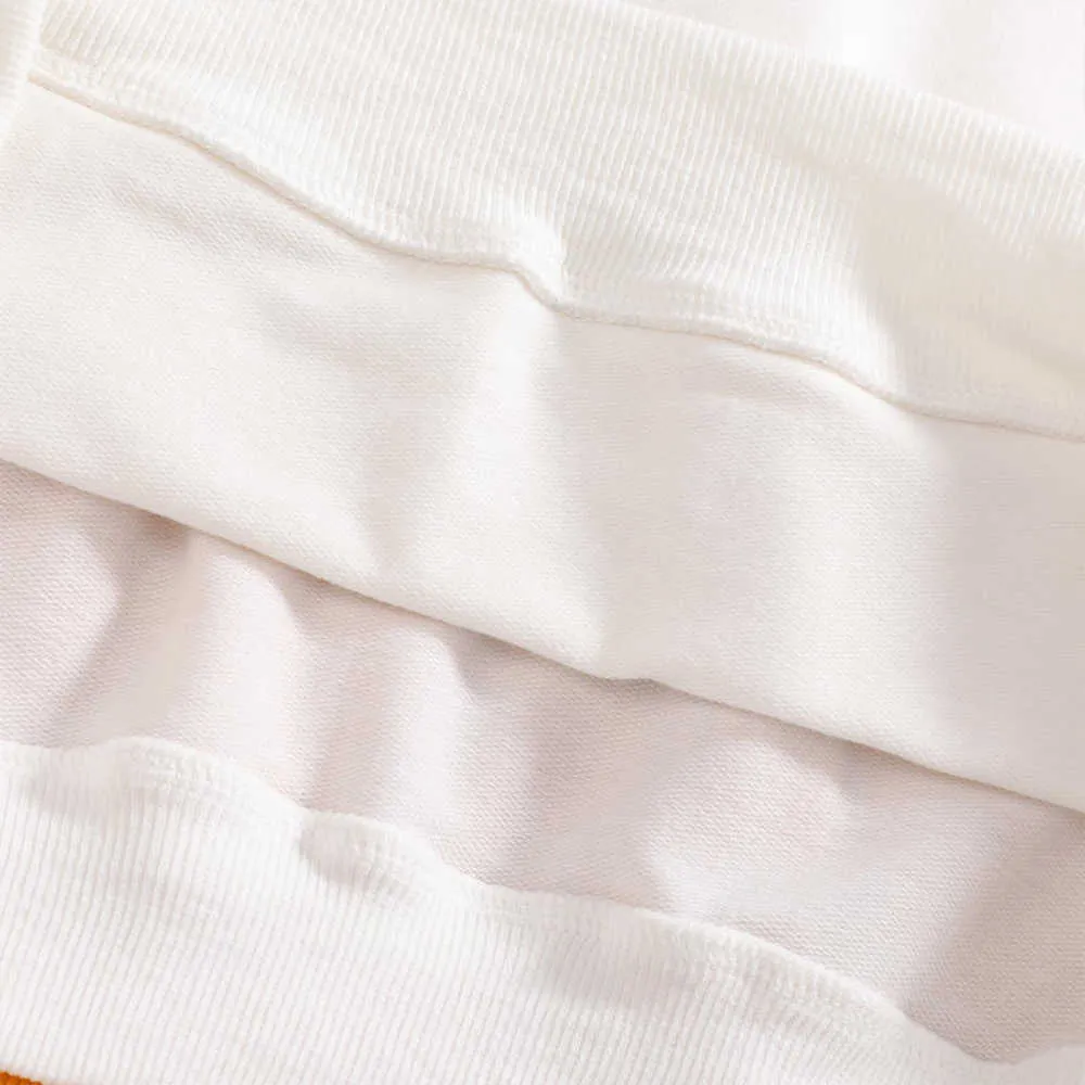 Höstbrev Sweatshirt Cotton Hoodies Womens Casual White Top Fashion Hooded Sweatshirt Långärmad Skriv ut Grafisk Jacka Kvinnor Y0820
