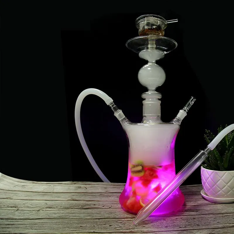 Wijnglazen Led Art Waterpijp Glas As Plaat Houtskool Lade Chicha Onderdelen Narguile Shisha Accessoires221O