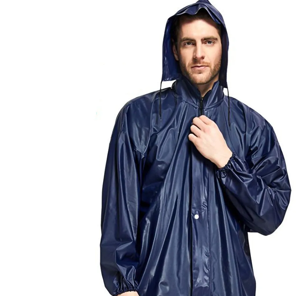 Adult Raincoat Rain Suit For Women Waterproof Rainwears Tops Pants Motorcycle Rainwear Men Women Bicycle Raincoats Set 2103203410477