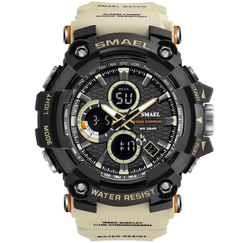 SMAEL nouveau produit 1802 montre-bracelet électronique sport résistant à l'eau 232n