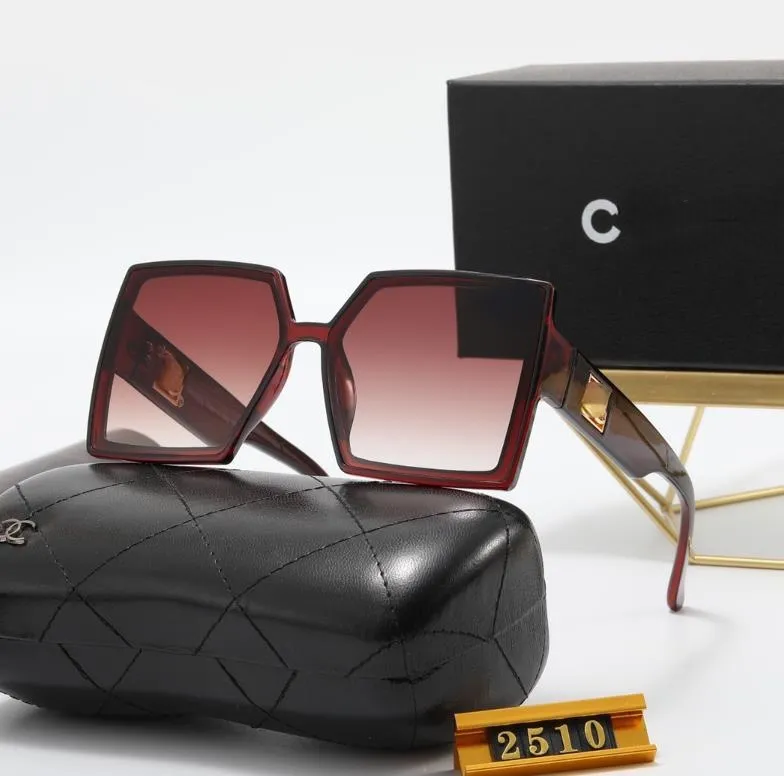 Modedesigner C Sonnenbrille, quadratisch, volle Flamme, Fahrbrille, Schwarz und Muti-Farben für Männer und Frauen, Adumbral