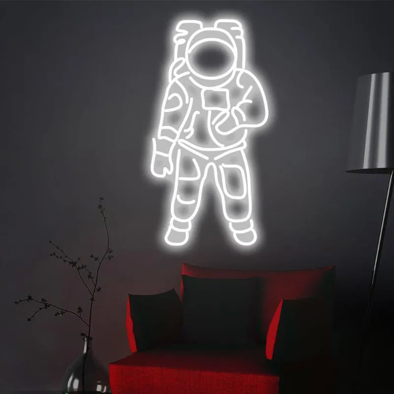 Diğer Etkinlik Partisi Malzemeleri Astronot Neon İmzası Özel Işık Led Pembe Ev Oda Dekorasyonu Ins Dükkanı Dekor214y