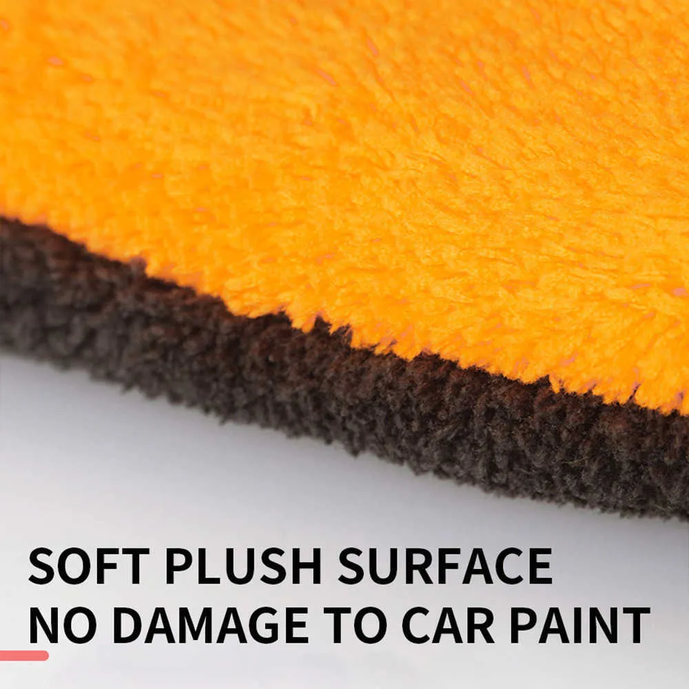 Soft Coral Cashmere Car Wash Waterproof Glove Auto Car Microfiber Cleaning Water Absorption Wash Tools Car Accessories